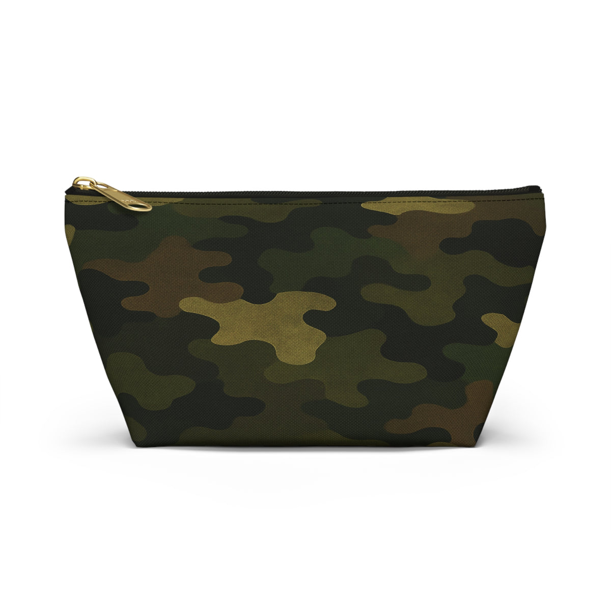 Camo Pattern Accessory Pouch | T-Bottom Zipper Pouch