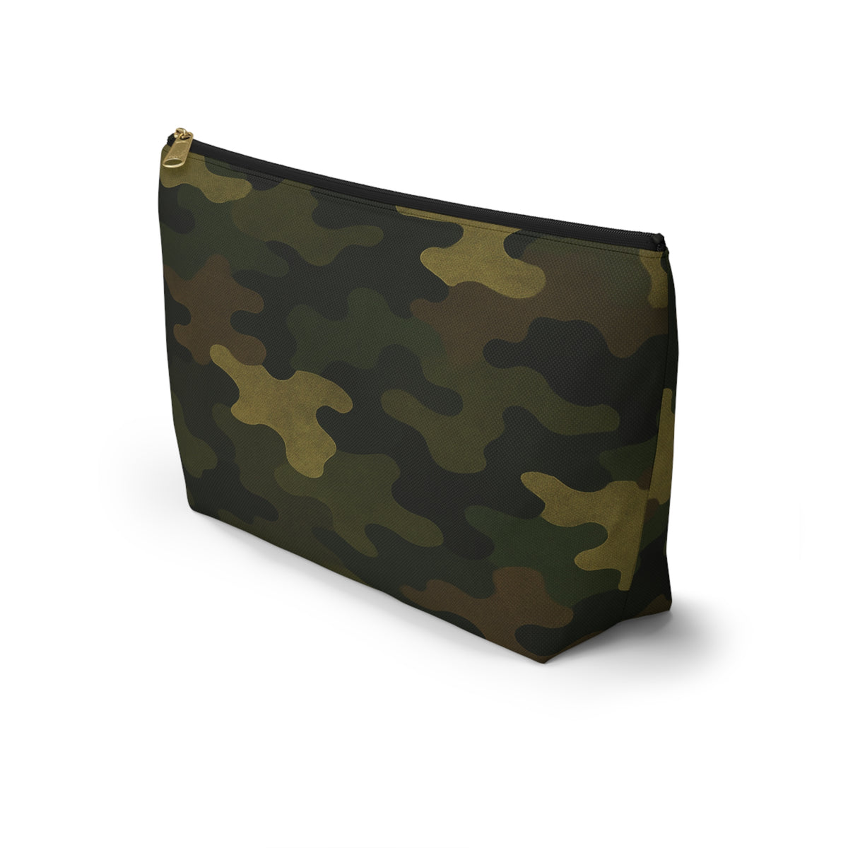 Camo Pattern Accessory Pouch | T-Bottom Zipper Pouch