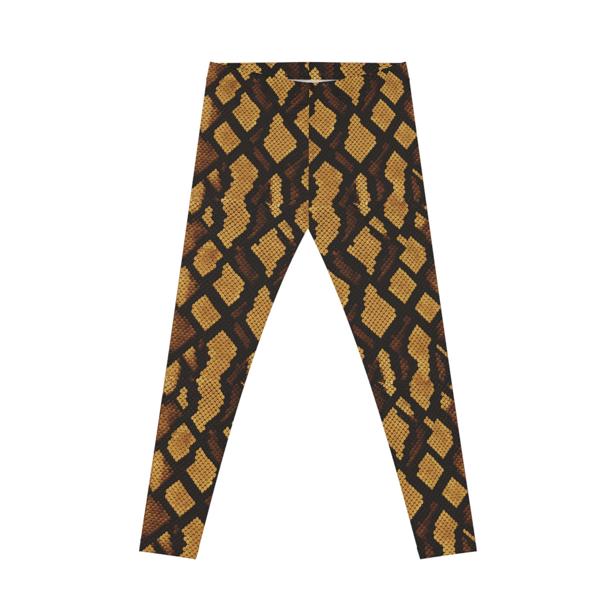 Brown Snake Skin Leggings | Animal Print Leggings
