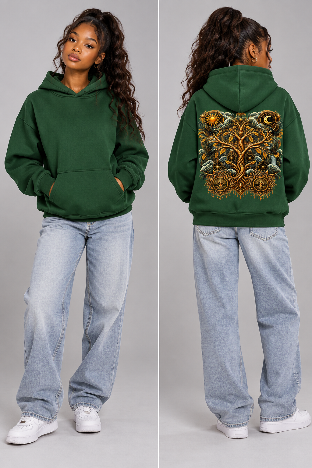 Kids & Teens Unified Celestial Tree Fleece Hoodie