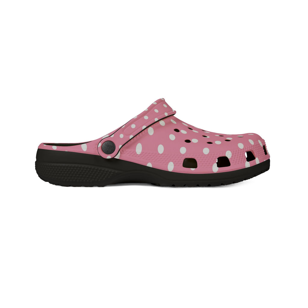 Pink Polka Dot EVA Foam Clogs