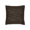 Mystic Eye Pattern Pillowcase | Boho Celestial Motif, Dark Autumn Colors