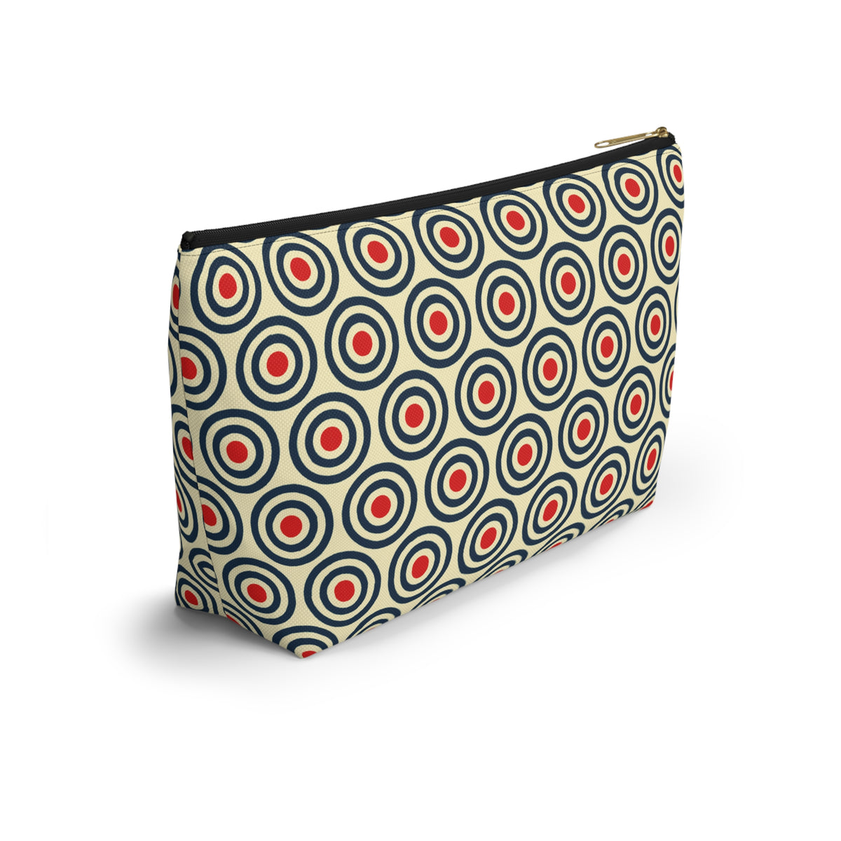 Retro Concentric Circles Accessory Pouch