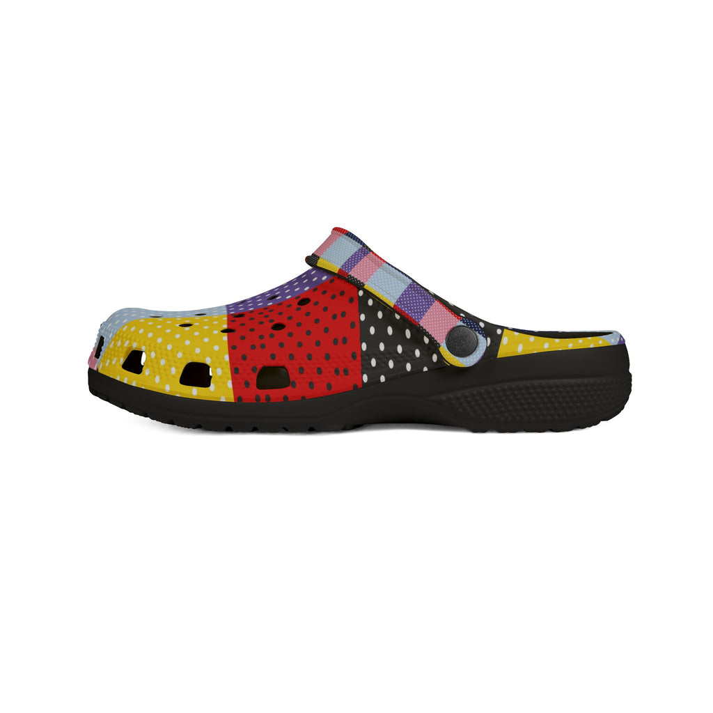 Patchwork Polka Dot EVA Clogs