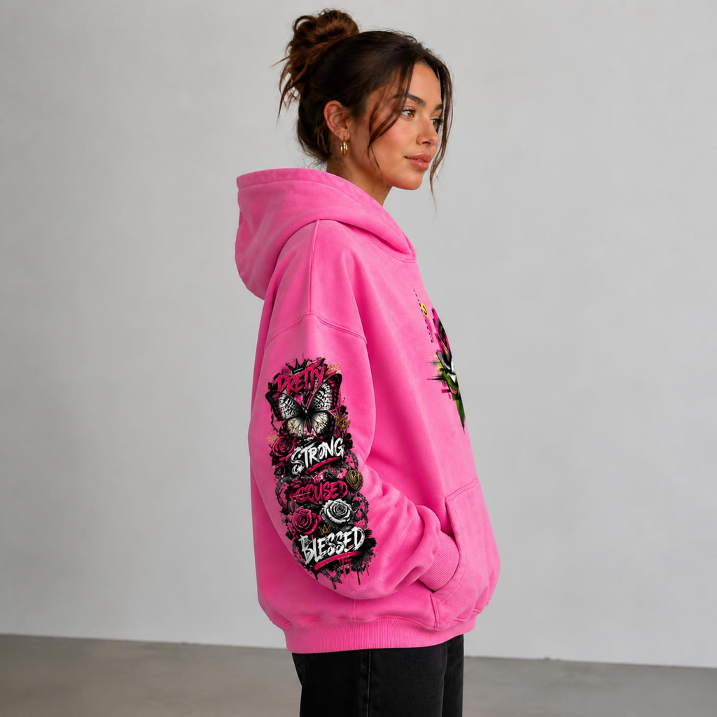 Women’s Digital Bloom Heavyweight Sunfade Oversized Hoodie