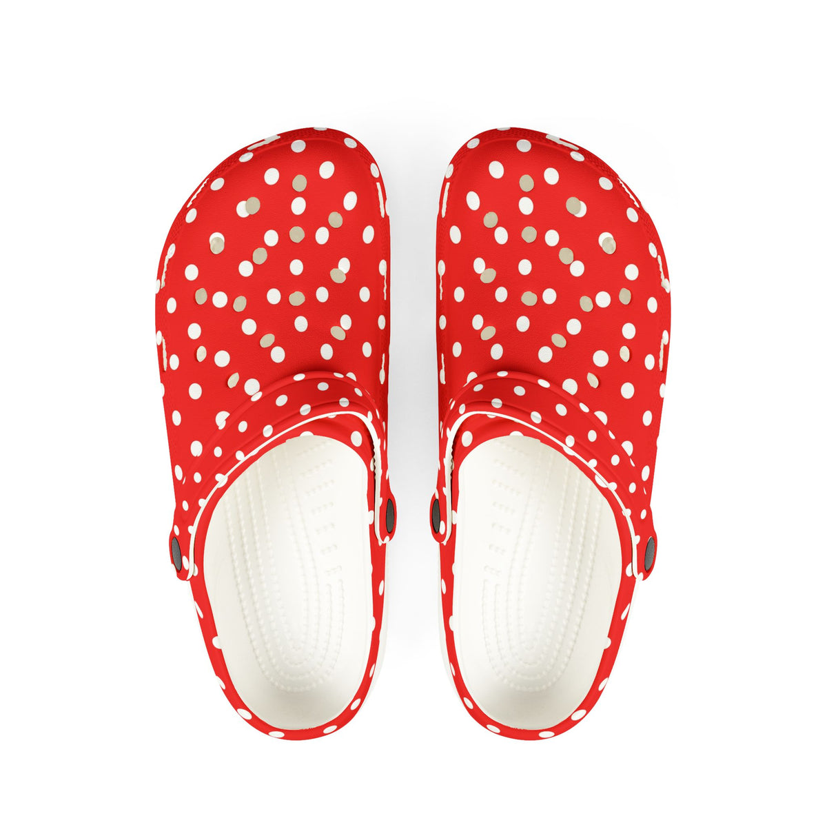 Red & White Polka Dot EVA Foam Clogs