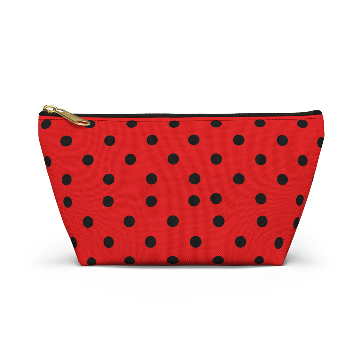 Red Black Polka Dot Accessory Pouch