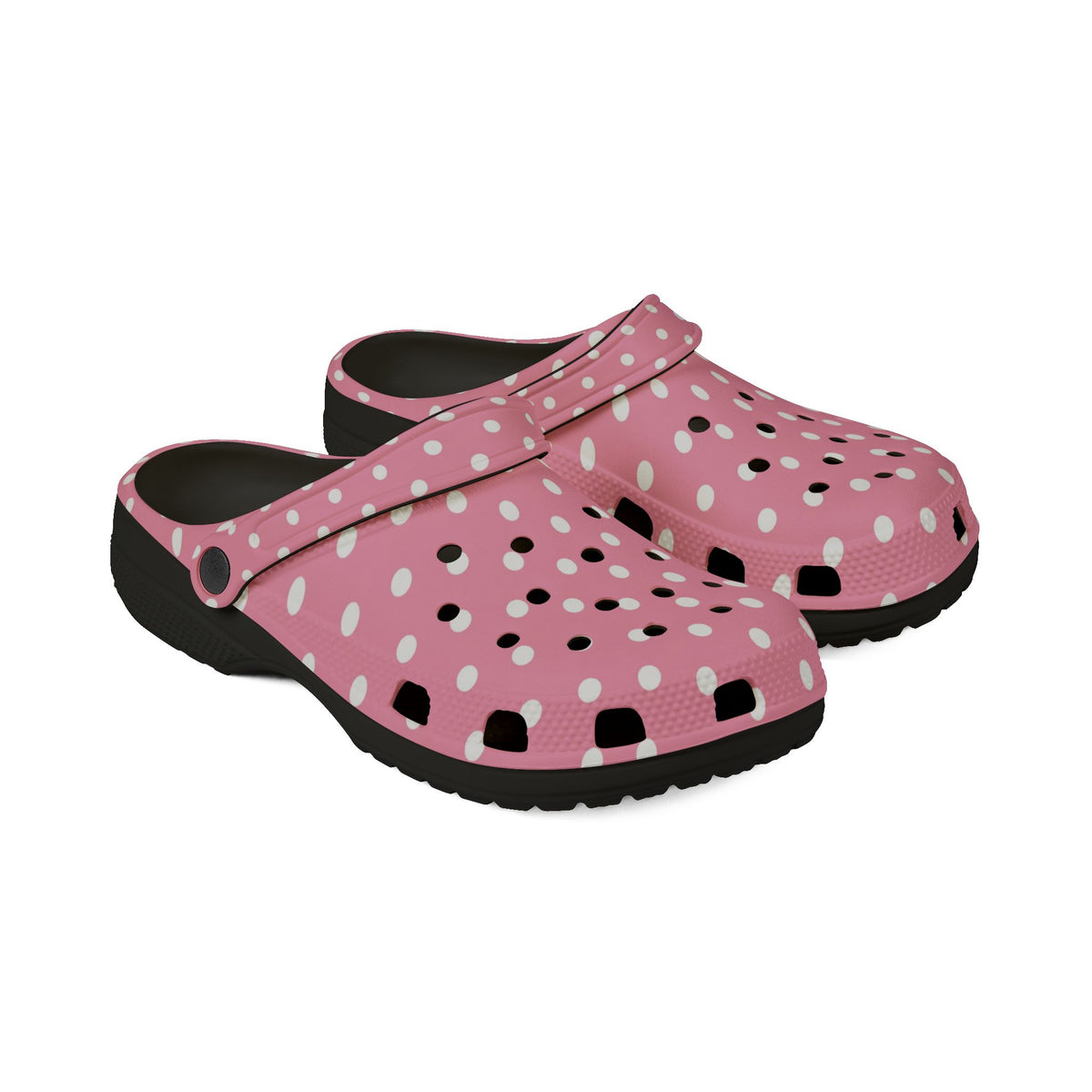 Pink Polka Dot EVA Foam Clogs