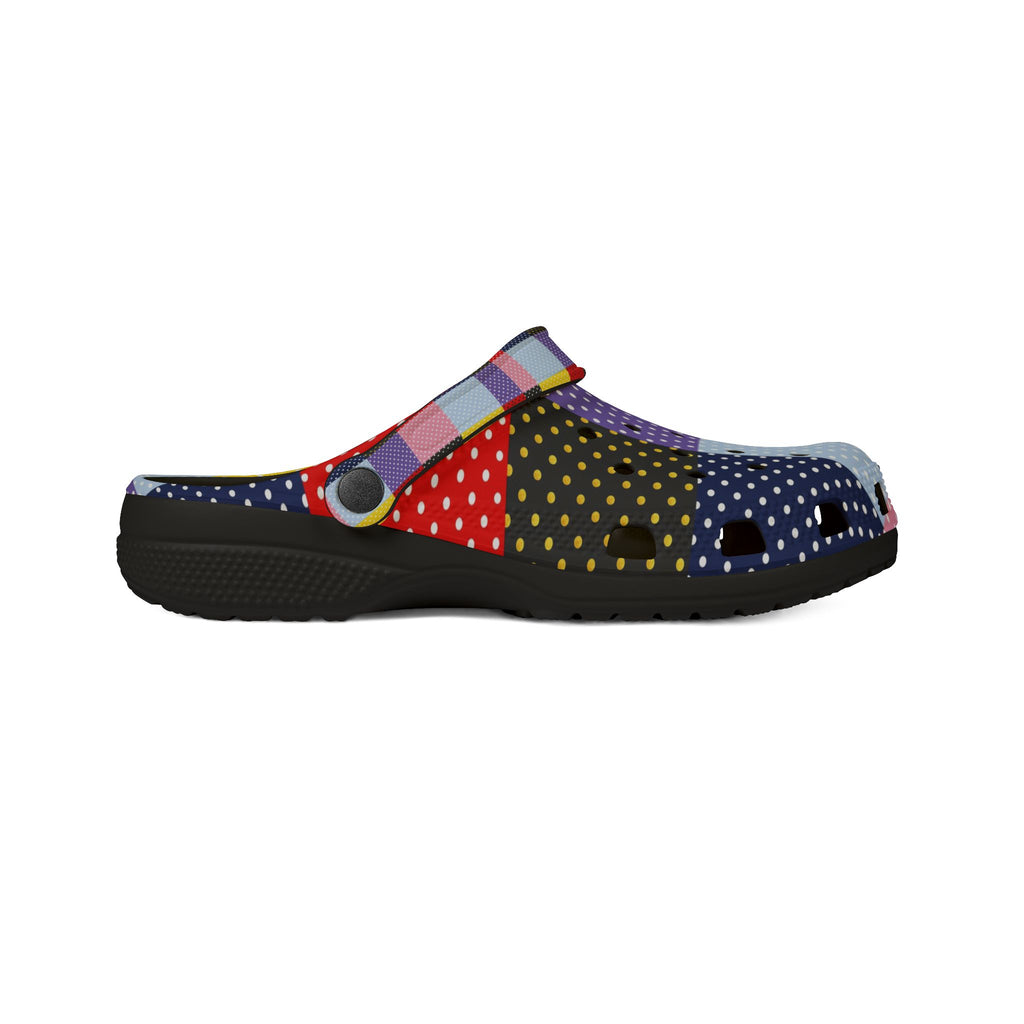Patchwork Polka Dot EVA Clogs