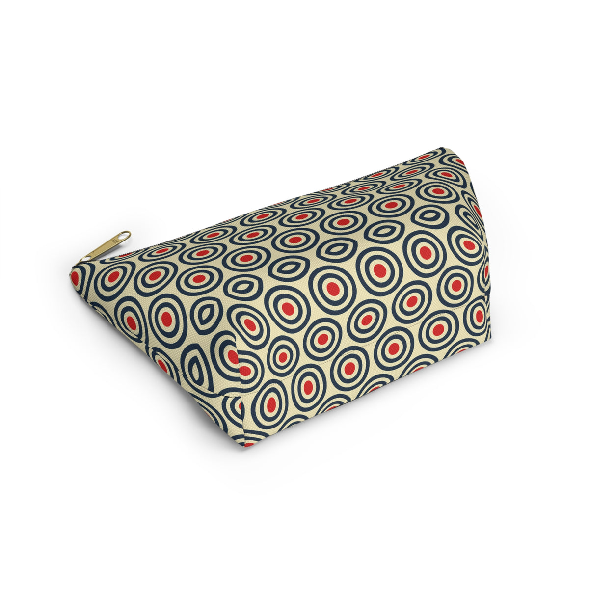 Retro Concentric Circles Accessory Pouch