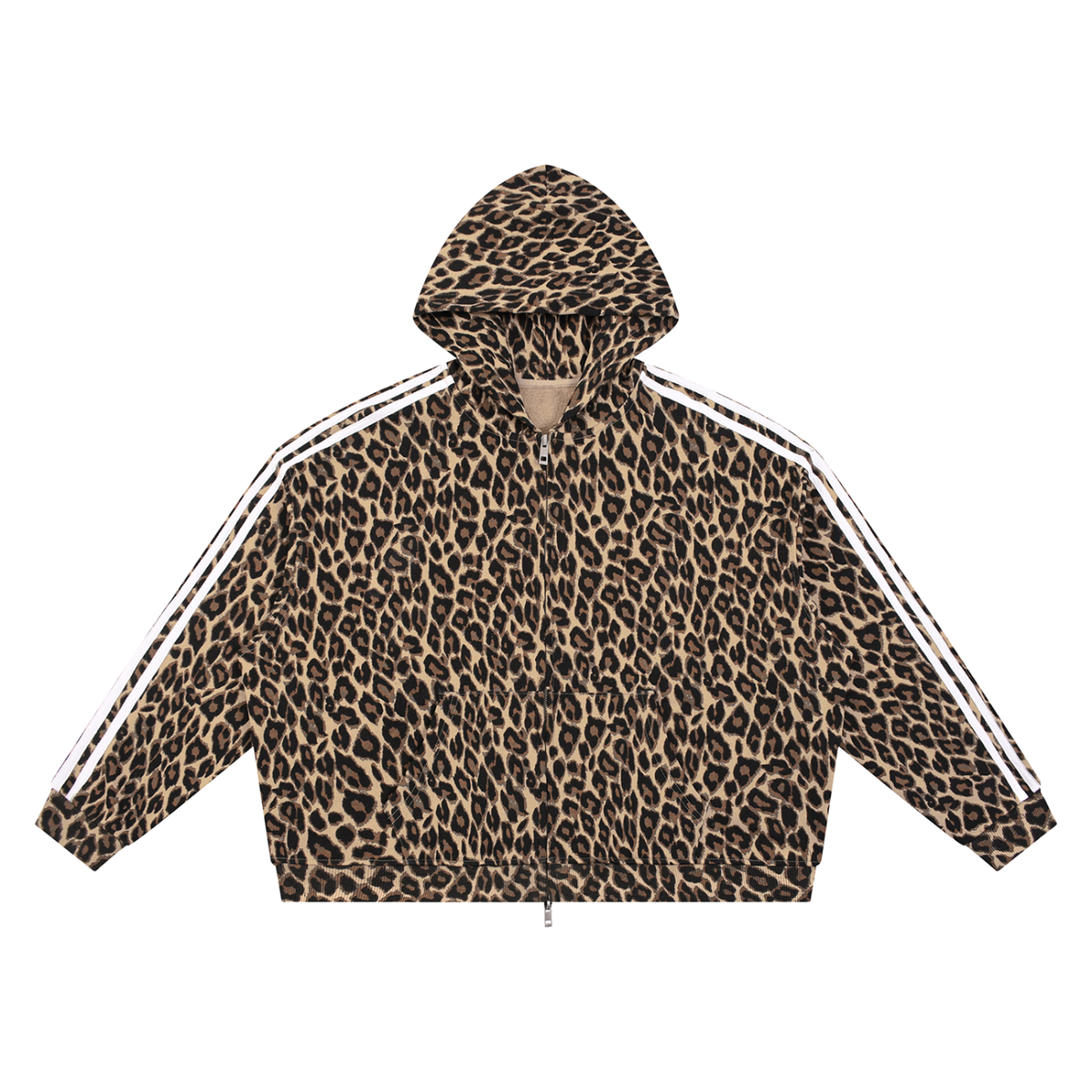 Leopard Full Zip Hoodie