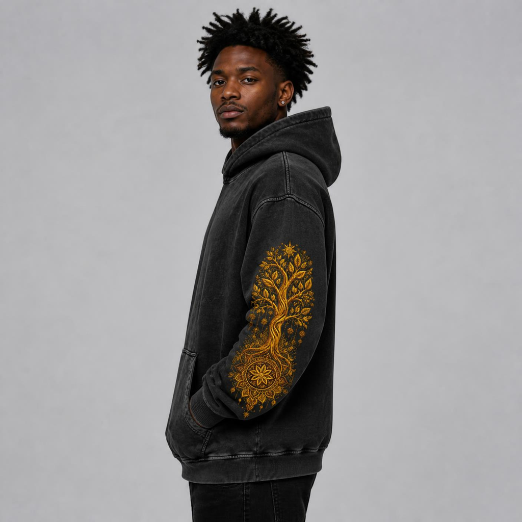 Don’t Judge a Book by Its Cover Snow Washed Loose Cotton Hoodie