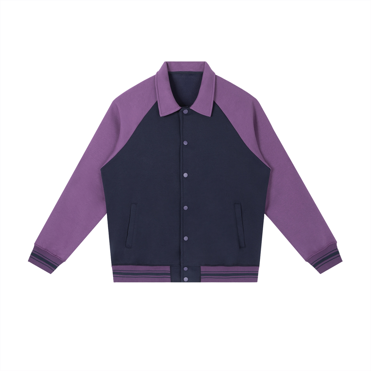 Dragon and Tiger Mythic Clash Contrast Raglan Sleeve Baseball Jacket