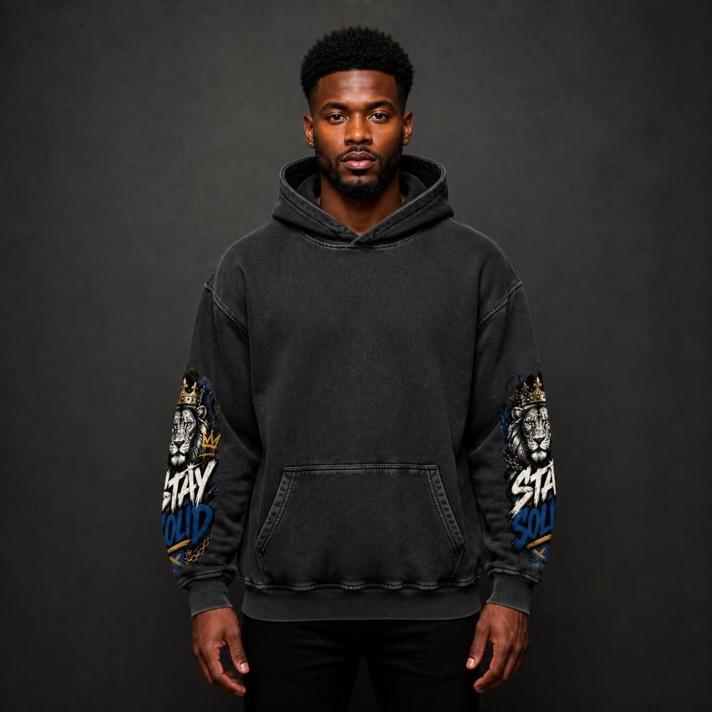 Build Different Snow Washed Loose Cotton Hoodie