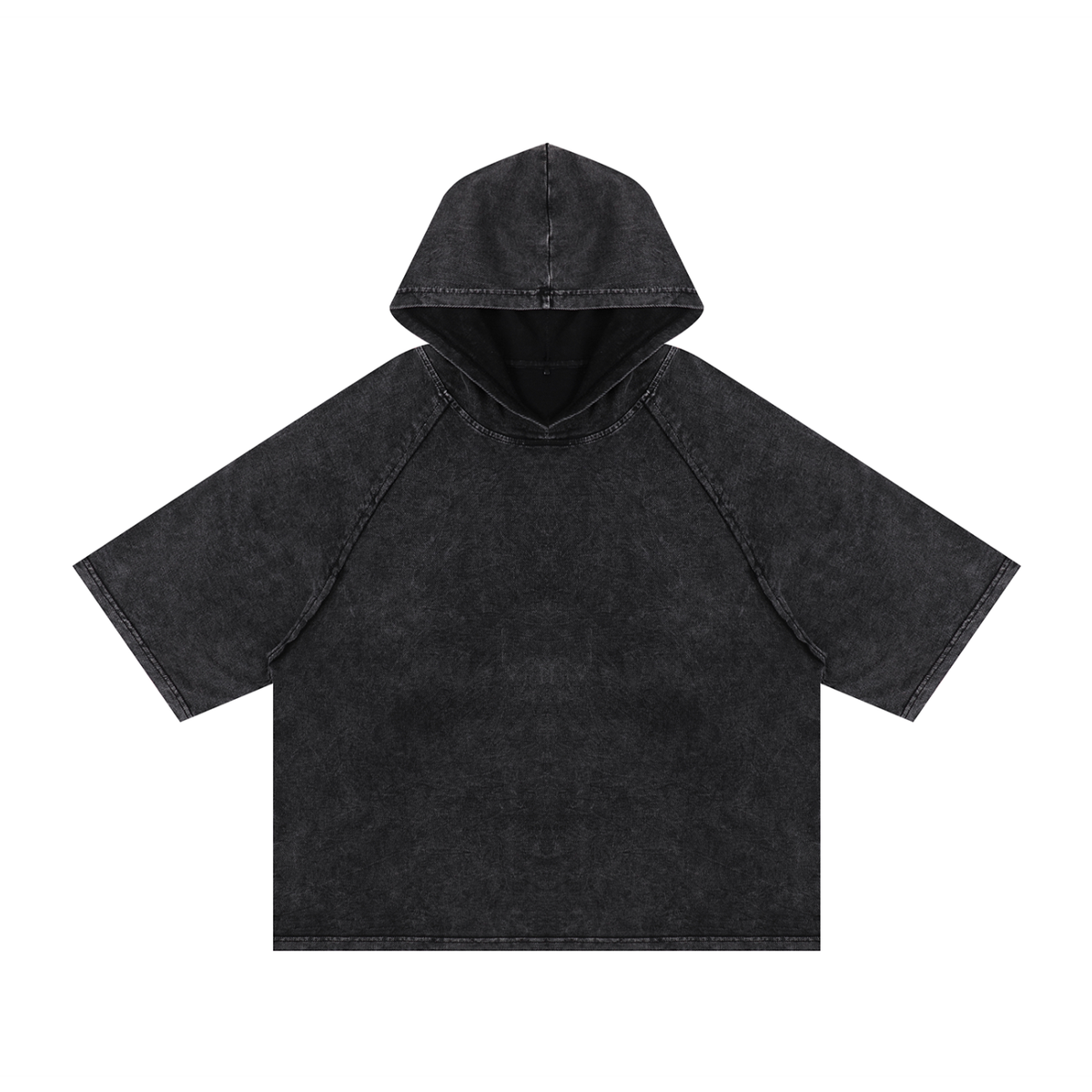 Dragon and Tiger Mythic Clash Snow Washed Hooded Boxy T-Shirt