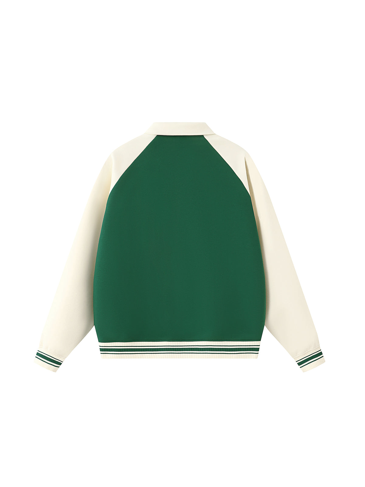 Dragon and Tiger Mythic Clash Contrast Raglan Sleeve Baseball Jacket