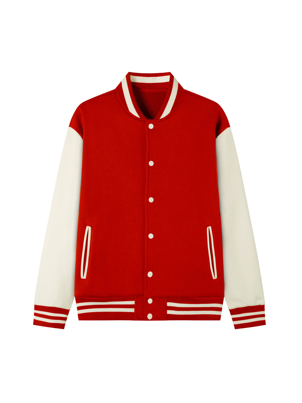 I'm Not the Problem I'm the Solution – Two-Tone Fleece Varsity Jacket