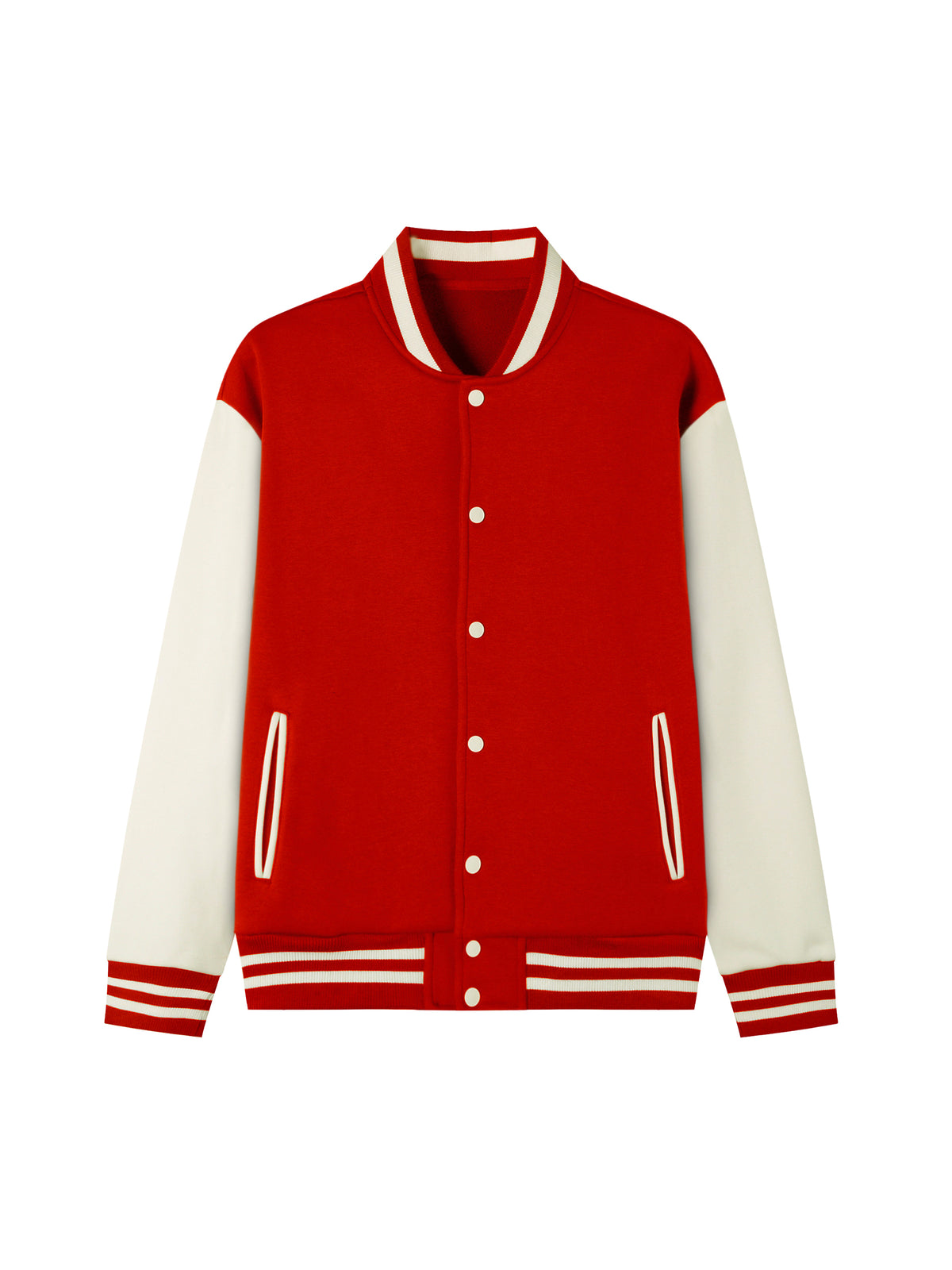 I'm Not the Problem I'm the Solution – Two-Tone Fleece Varsity Jacket