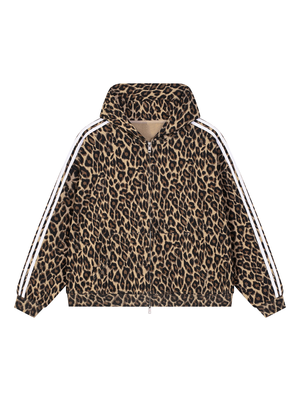Leopard Full Zip Hoodie